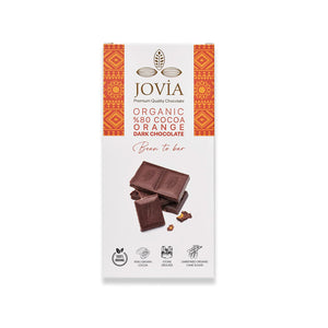 Jovia Organik %80 Bitter Çikolata Portakallı 85g